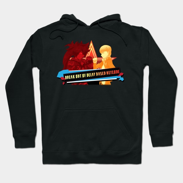 Break Out Of Delay Based Netcode! Red and Yellow Version Hoodie by Parrish_Broadnax@yahoo.com